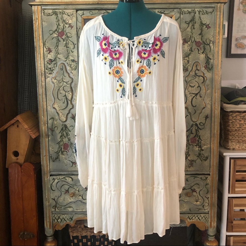 Free People Boho Floral Dress - Picture 1 of 8